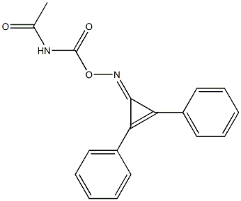 N-Acetylcarbamic acid [(1,2-diphenyl-1-cyclopropen-3-ylidene)amino] ester