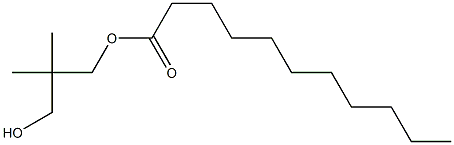 Undecanoic acid 3-hydroxy-2,2-dimethylpropyl ester Structure