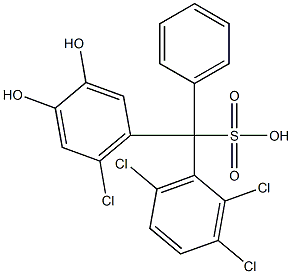  (6-Chloro-3,4-dihydroxyphenyl)(2,3,6-trichlorophenyl)phenylmethanesulfonic acid