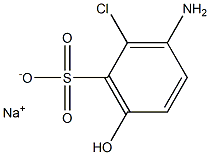 3-Amino-2-chloro-6-hydroxybenzenesulfonic acid sodium salt 结构式