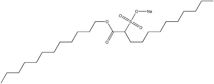 2-(Sodiosulfo)dodecanoic acid dodecyl ester Struktur