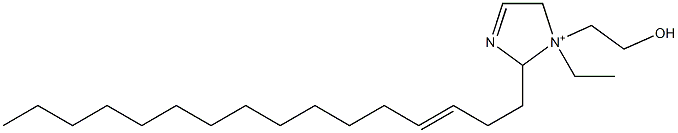 1-Ethyl-2-(3-hexadecenyl)-1-(2-hydroxyethyl)-3-imidazoline-1-ium,,结构式