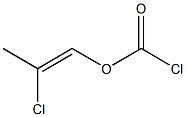 Chloroformic acid 2-chloro-1-propenyl ester Structure