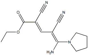 5-Amino-2,4-dicyano-5-pyrrolizino-2,4-pentadienoic acid ethyl ester