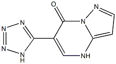 6-(1H-テトラゾール-5-イル)ピラゾロ[1,5-a]ピリミジン-7(4H)-オン 化学構造式