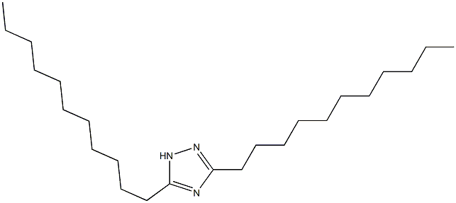 3,5-ジウンデシル-1H-1,2,4-トリアゾール 化学構造式