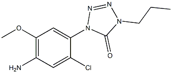 1-(2-Chloro-4-amino-5-methoxyphenyl)-4-propyl-1H-tetrazol-5(4H)-one Structure