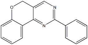 2-Phenyl-5H-[1]benzopyrano[4,3-d]pyrimidine,,结构式