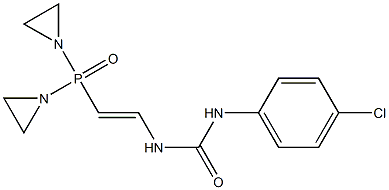 1-[2-[Bis(1-aziridinyl)phosphinyl]vinyl]-3-(p-chlorophenyl)urea