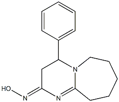 4-フェニル-4,6,7,8,9,10-ヘキサヒドロピリミド[1,2-a]アゼピン-2(3H)-オンオキシム 化学構造式