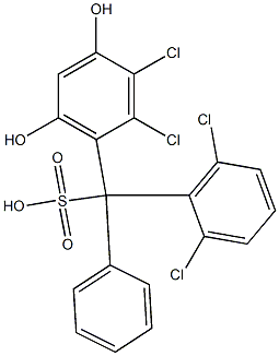 (2,6-Dichlorophenyl)(2,3-dichloro-4,6-dihydroxyphenyl)phenylmethanesulfonic acid