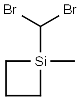 1-Dibromomethyl-1-methyl-1-silacyclobutane,,结构式