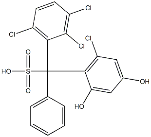 (6-Chloro-2,4-dihydroxyphenyl)(2,3,6-trichlorophenyl)phenylmethanesulfonic acid|