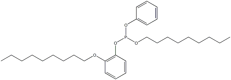 Phosphorous acid 6-(nonyloxy)nonyldiphenyl ester Struktur