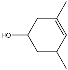 3,5-ジメチル-3-シクロヘキセン-1-オール 化学構造式