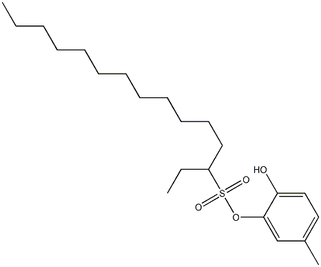 3-Pentadecanesulfonic acid 2-hydroxy-5-methylphenyl ester|