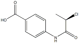 (+)-4-[[(R)-2-Chloropropionyl]amino]benzoic acid Structure