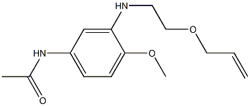 3'-(2-Allyloxyethylamino)-4'-methoxyacetanilide Structure