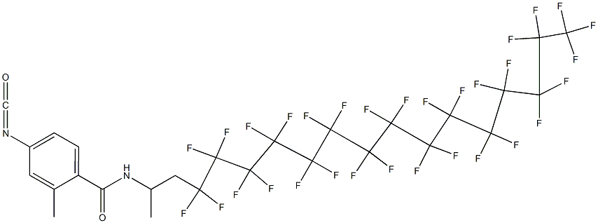 4-Isocyanato-2-methyl-N-[2-(hentriacontafluoropentadecyl)-1-methylethyl]benzamide