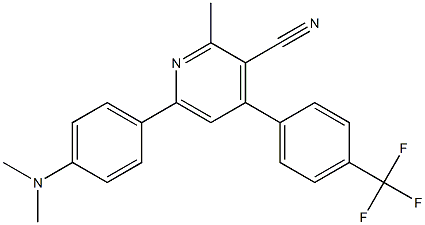 2-Methyl-4-(4-trifluoromethylphenyl)-6-(4-dimethylaminophenyl)pyridine-3-carbonitrile