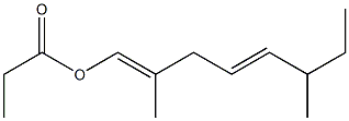 Propionic acid 2,6-dimethyl-1,4-octadienyl ester 结构式