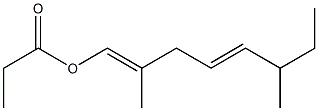 Propionic acid 2,6-dimethyl-1,4-octadienyl ester Structure