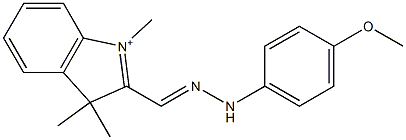 1,3,3-Trimethyl-2-(p-methoxyphenylhydrazonomethyl)-3H-indolium