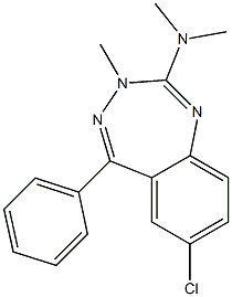 7-Chloro-2-dimethylamino-3-methyl-5-phenyl-3H-1,3,4-benzotriazepine|