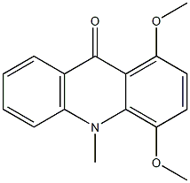 1,4-ジメトキシ-10-メチルアクリジン-9(10H)-オン 化学構造式
