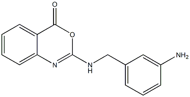 2-[(3-Aminophenyl)methyl]amino-4H-3,1-benzoxazin-4-one Struktur