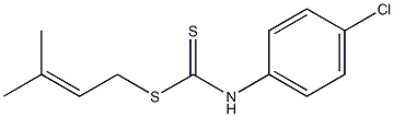 N-(4-Chlorophenyl)dithiocarbamic acid (3-methyl-2-butenyl) ester