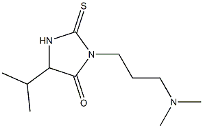3-(3-ジメチルアミノプロピル)-5-イソプロピル-2-チオキソイミダゾリジン-4-オン 化学構造式