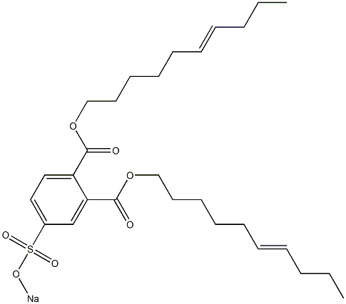 4-(Sodiosulfo)phthalic acid di(6-decenyl) ester Struktur