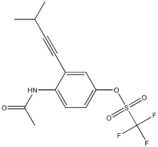  Trifluoromethanesulfonic acid 4-acetylamino-3-(3-methyl-1-butynyl)phenyl ester