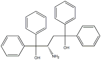 (-)-[(S)-1-Aminoethylene]bis(diphenylmethanol) Structure