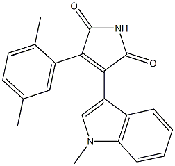 3-(1-Methyl-1H-indol-3-yl)-4-(2,5-dimethylphenyl)-1H-pyrrole-2,5-dione Structure