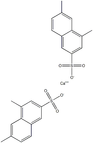 Bis(4,6-dimethyl-2-naphthalenesulfonic acid)calcium salt Structure