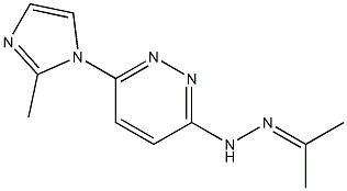 Acetone 6-(2-methyl-1H-imidazol-1-yl)pyridazin-3-yl hydrazone Structure