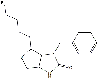 1-Benzyl-6-(4-bromobutyl)hexahydro-1H-thieno[3,4-d]imidazol-2-one Structure