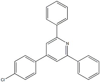 2,6-ジフェニル-4-(4-クロロフェニル)ピリジン 化学構造式