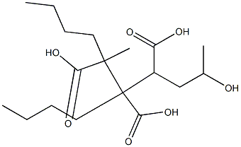 ブタン-1,2,3-トリカルボン酸1-(2-ヒドロキシプロピル)2,3-ジブチル 化学構造式
