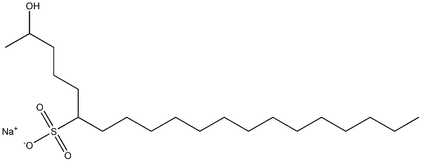 2-Hydroxyicosane-6-sulfonic acid sodium salt