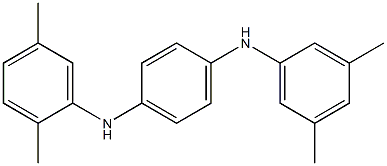N-(2,5-Dimethylphenyl)-N'-(3,5-dimethylphenyl)-p-phenylenediamine Structure