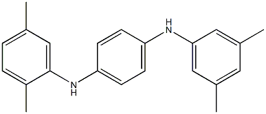 N-(2,5-Dimethylphenyl)-N'-(3,5-dimethylphenyl)-p-phenylenediamine 结构式