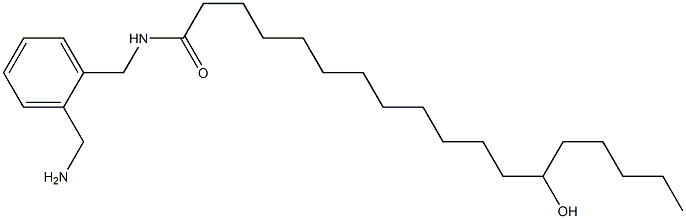 13-Hydroxy-N-(2-aminomethylbenzyl)stearamide Structure