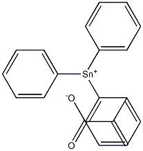 Methacrylic acid triphenyltin(IV) salt Structure