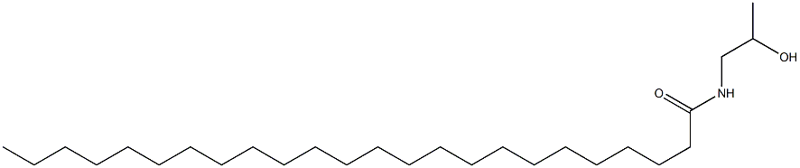 N-(2-ヒドロキシプロピル)テトラコサンアミド 化学構造式
