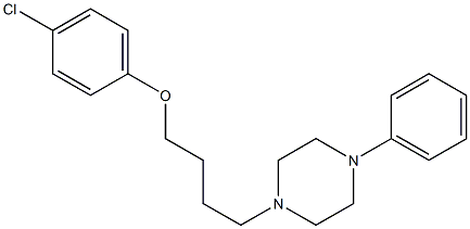 1-[4-(4-Chlorophenoxy)butyl]-4-phenylpiperazine Structure