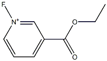 1-Fluoro-3-(ethoxycarbonyl)pyridinium Structure