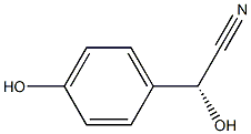 (R)-(4-Hydroxyphenyl)hydroxyacetonitrile Struktur